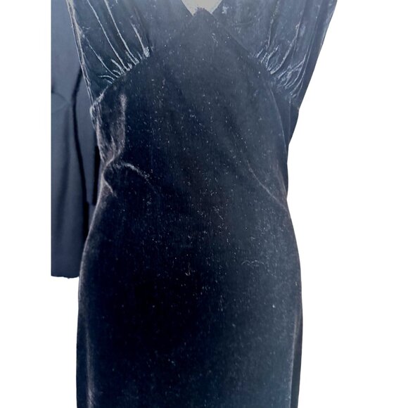 NWT Band of the Free XS Sexy Black Velvet Night Out Spaghetti Strap Dress - Picture 8 of 15